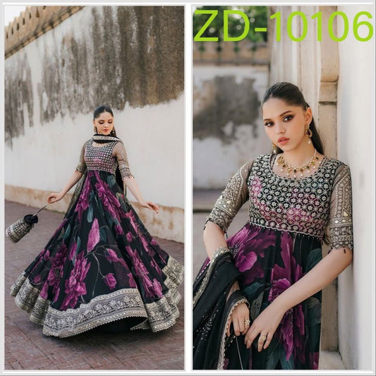 New Designer Party Gown & Dupatta Set