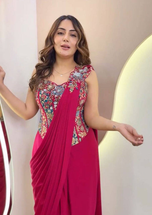 Experience effortless luxury with this premium ready to wear saree