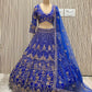 Sehen Sie umwerfend aus in diesem wunderschönen cremefarbenen Lehenga-Set