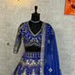 Sehen Sie umwerfend aus in diesem wunderschönen cremefarbenen Lehenga-Set