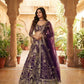 Einführung eines 4 Meter ausgestellten Coding Sequins Work Lehenga
