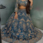 Einführung eines 4 Meter ausgestellten Coding Sequins Work Lehenga