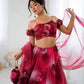Sehen Sie umwerfend aus in diesem wunderschönen cremefarbenen Lehenga-Set