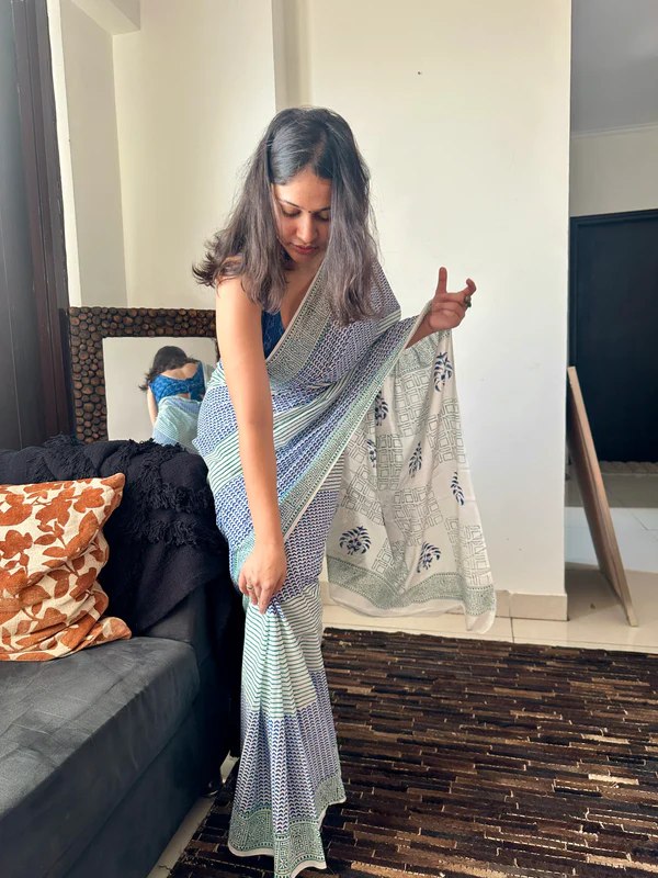 EXCLUSIVE BEAUTIFUL SPECIAL LILAN COTTAN DIGITAL PRINTED SAREE