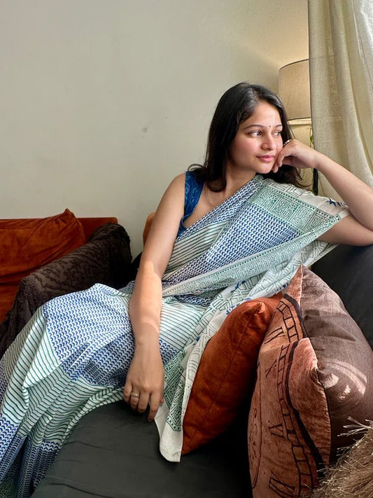 EXCLUSIVE BEAUTIFUL SPECIAL LILAN COTTAN DIGITAL PRINTED SAREE