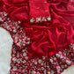 Crush Silk Saree With Fancy Sequince Embroderiy Work Choli
