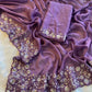 Crush Silk Saree With Fancy Sequince Embroderiy Work Choli