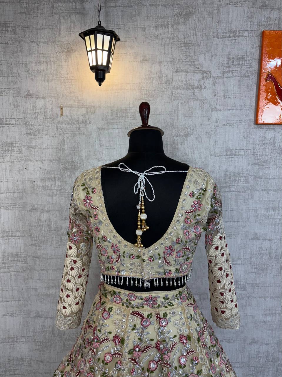 Launching 4 meter flared Premium Quality Soft Net Lehenga