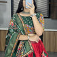 Dola Silk Patola and paithni Print with Mirror Work Lehenga