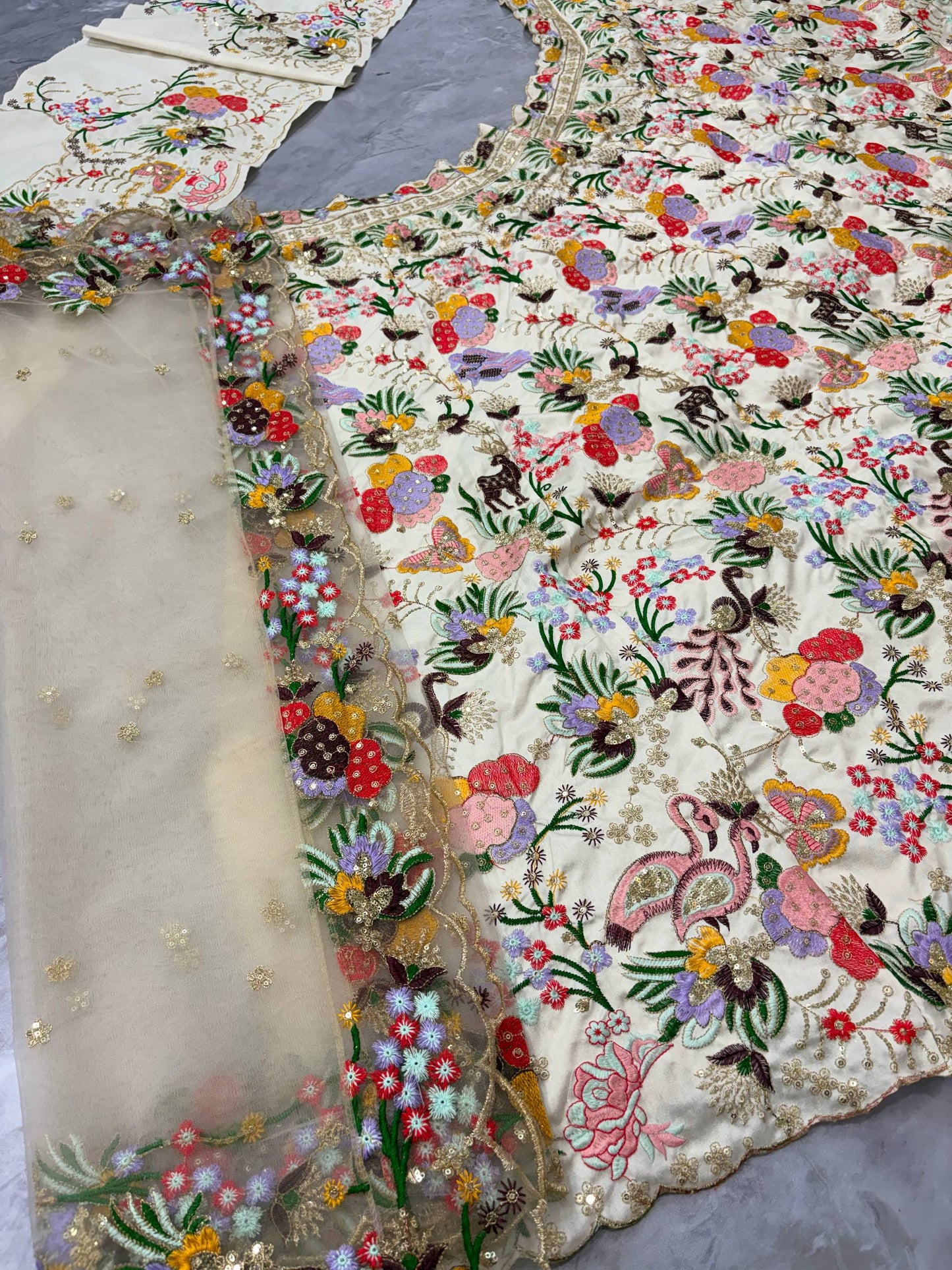 Launching 4 Meter Flared Premium Masti Silk Lehenga