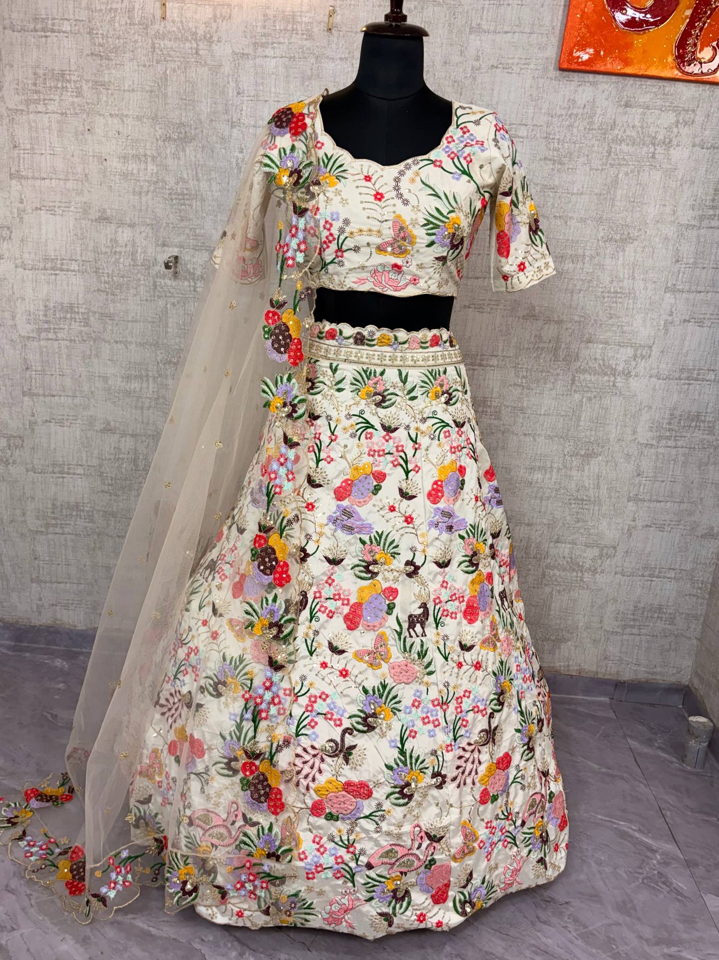 Launching 4 Meter Flared Premium Masti Silk Lehenga