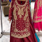 Launching New Designer Party Wear Look Top Sharara Plazzo and Dupatta