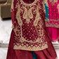 Launching New Designer Party Wear Look Top Sharara Plazzo and Dupatta