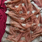 Pure zari tissue silk saree in a solid color with embroidery saree