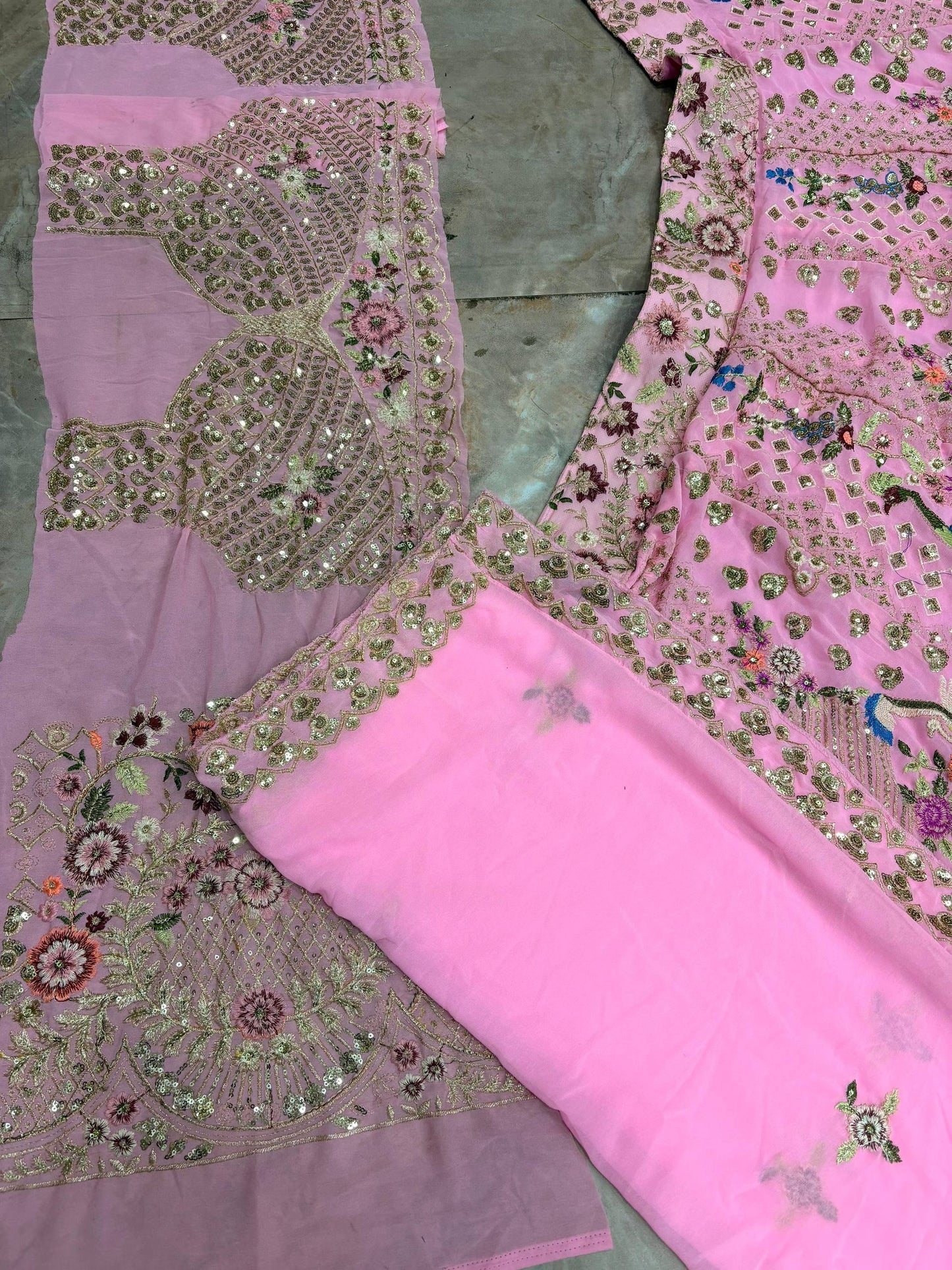 Launching 3.5 Meter Flared Faux Georgette Lehenga