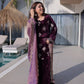 Ice Velvet with Rich Zari Embroidered work Plazzo