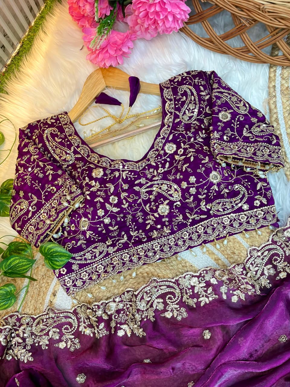 Sari en soie Rangoli douce pour tenue de soirée