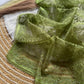 Pure Organza silk  with shiny fabric in a solid color saree
