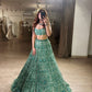 Premium Faux Georgette Embellished With Beautiful Thread Embroidery Lehenga