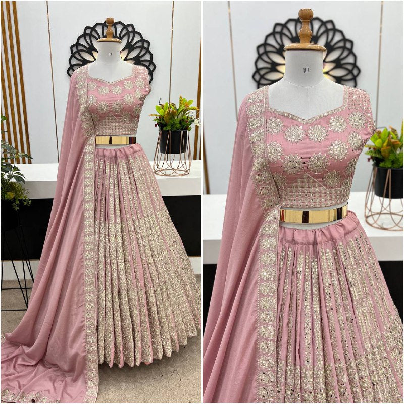 New Wedding Collection Lehenga Choli With Full Heavy Embroidery Sequence Work