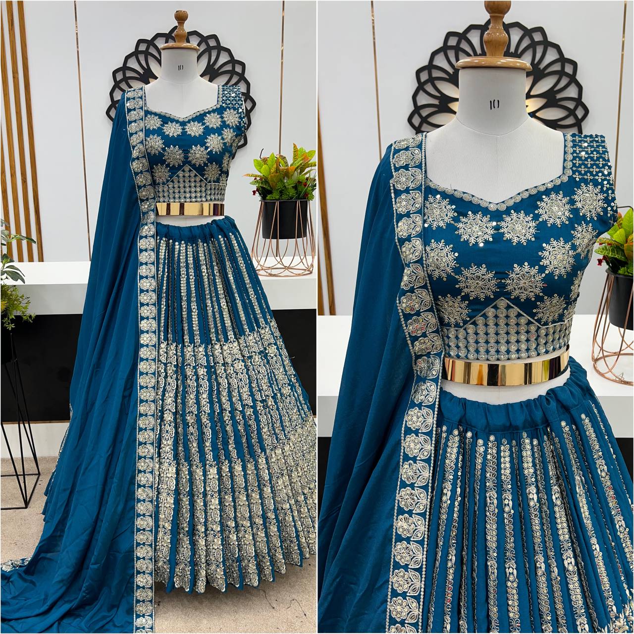 New Wedding Collection Lehenga Choli With Full Heavy Embroidery Sequence Work