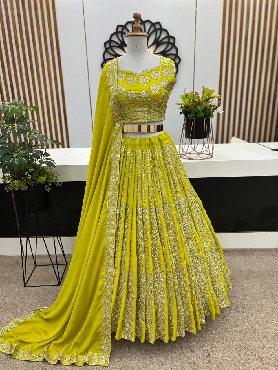 New Wedding Collection Lehenga Choli With Full Heavy Embroidery Sequence Work