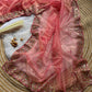 Pure Tissue silk saree in a solid color with embroidery viscos saree