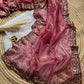 Pure Tissue silk saree in a solid color with embroidery viscos saree
