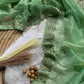 Pure Tissue silk saree in a solid color with embroidery viscos saree