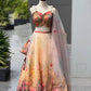 Sehen Sie umwerfend aus in diesem wunderschönen cremefarbenen Lehenga-Set