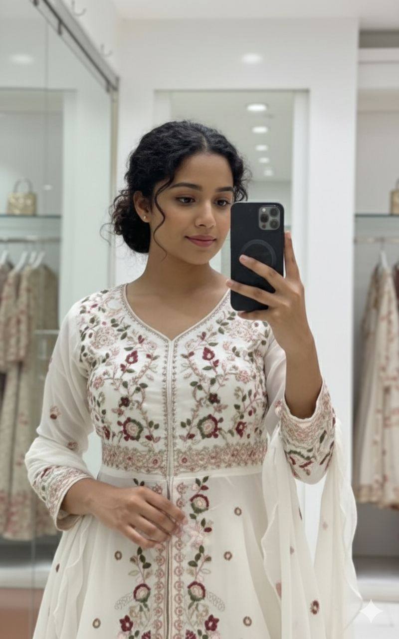 WEDDING SEASON OUR SEQUENCE EMBROIDERED TOP PLAZZO AND DUPATTA