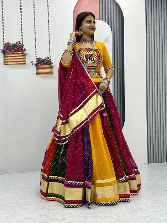 Launching Navratri Special Pure Motedo Lehenga Choli with 6 Meter flair