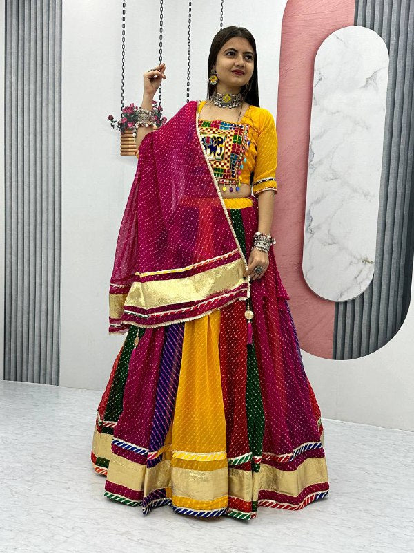 Launching Navratri Special Pure Motedo Lehenga Choli with 6 Meter flair