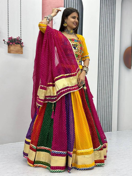 Launching Navratri Special Pure Motedo Lehenga Choli with 6 Meter flair