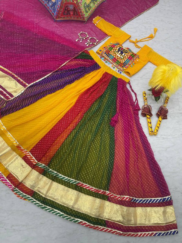 Launching Navratri Special Pure Motedo Lehenga Choli with 6 Meter flair