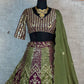 Sehen Sie umwerfend aus in diesem wunderschönen cremefarbenen Lehenga-Set