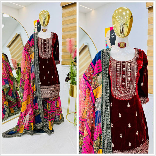 MICRO-COSTUME EN VELOURS BRODÉ SIQUNCE INER