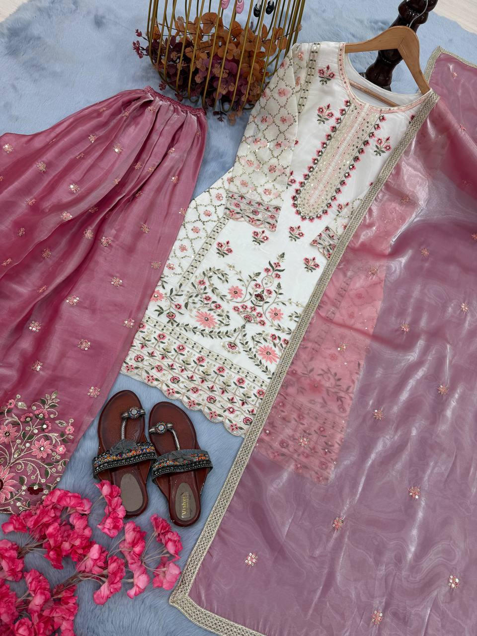 PREMIUM DESIGNER READYMADE TOP PLAZZO COLLECTIONS