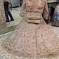 Einführung eines 4 Meter ausgestellten Coding Sequins Work Lehenga