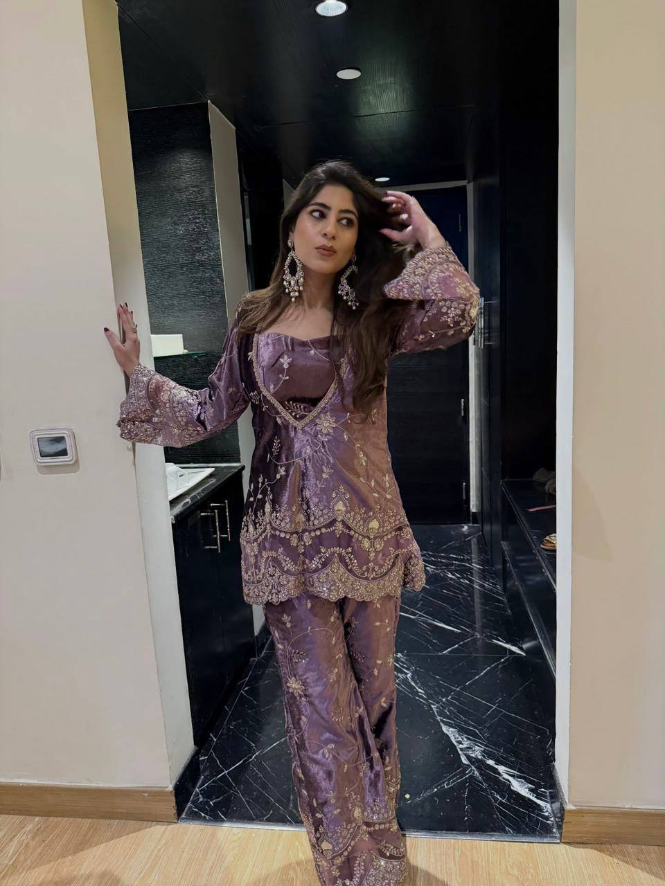 THIS NEWLY LAUNCHED KURTI BLOUSE PLAZZO SET