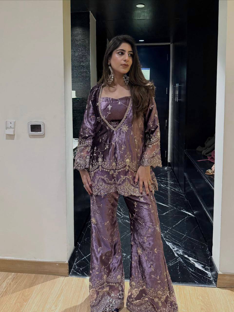 THIS NEWLY LAUNCHED KURTI BLOUSE PLAZZO SET