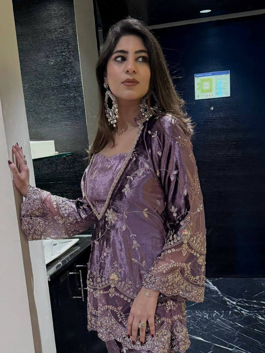 THIS NEWLY LAUNCHED KURTI BLOUSE PLAZZO SET