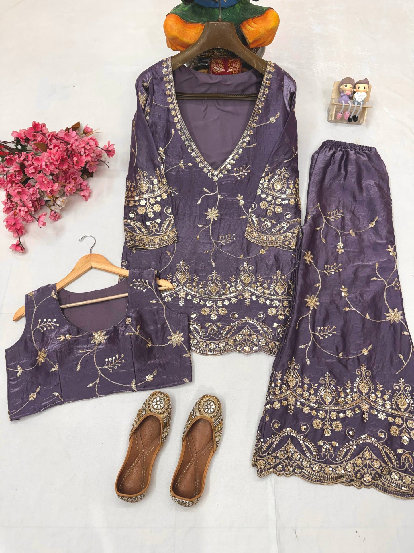 THIS NEWLY LAUNCHED KURTI BLOUSE PLAZZO SET