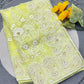 Organza Silk and the making being chikankari Saree