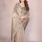 Beautiful Establishe Embroidery Sequence Work Saree