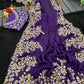 Pure Rangoli silk with sequence and zari embroidery work