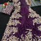 Pure Rangoli silk with sequence and zari embroidery work