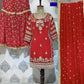 3-TEILIGES KURTI MIT SHARARA UND DUPATTA