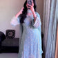 DESIGNER WEAR SEQUENCE EMBROIDERY ON FOX GEORGETTE