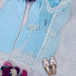 DESIGNER WEAR SEQUENCE EMBROIDERY ON FOX GEORGETTE